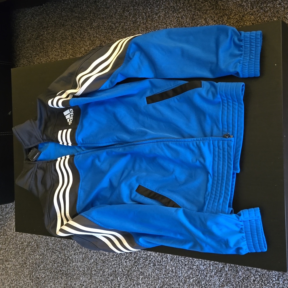 Adidas, Medium, Blue and Gray